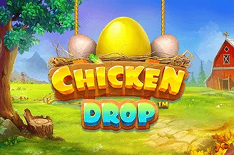 Chicken Drop slot logo.